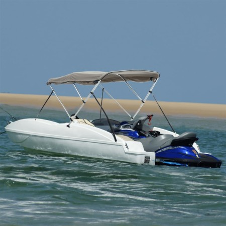 Toldo bimini 3 arcos con paredes laterales 183x(154-167)x137 cm von , Aufbewahrungsabdeckungen für Boote - Ref: Foro24-94823,...