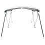 Toldo bimini 4 arcos con paredes laterales 243x(200-213)x137 cm de , Cubiertas para almacenamiento de barcas - Ref: Foro24-94...
