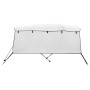 Toldo bimini 4 arcos con paredes laterales 243x(200-213)x137 cm de , Cubiertas para almacenamiento de barcas - Ref: Foro24-94...