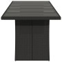Mesa de jardín superficie de vidrio ratán PE negro 240x90x75 cm by , Garden tables - Ref: Foro24-365597, Price: 307,93 €, Dis...