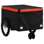 Remolque para bicicleta hierro negro y naranja 30 kg | Foro24.es | Tu tienda online para hogar, jardín y más Foro24.es