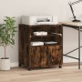 Soporte para impresora con ruedas roble ahumado 60x48x74 cm by , Printer supports - Ref: Foro24-840636, Price: 83,13 €, Disco...
