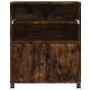 Soporte para impresora con ruedas roble ahumado 60x48x74 cm by , Printer supports - Ref: Foro24-840636, Price: 83,13 €, Disco...