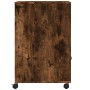 Soporte para impresora con ruedas roble ahumado 60x48x74 cm by , Printer supports - Ref: Foro24-840636, Price: 83,13 €, Disco...