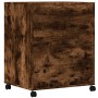 Soporte para impresora con ruedas roble ahumado 60x48x74 cm by , Printer supports - Ref: Foro24-840636, Price: 83,13 €, Disco...