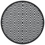 Alfombra de exterior ARAKIL blanco y negro Ø160 cm PP von , Outdoor-Protektoren - Ref: Foro24-368475, Preis: 33,52 €, Rabatt:...