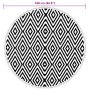 Alfombra de exterior ARAKIL blanco y negro Ø160 cm PP von , Outdoor-Protektoren - Ref: Foro24-368475, Preis: 33,52 €, Rabatt:...