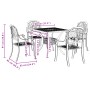 Juego de comedor de jardín 5 piezas aluminio fundido verde de , Conjuntos de jardín - Ref: Foro24-3216344, Precio: 738,49 €, ...