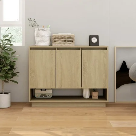 Sonoma oak plywood sideboard 97x31x75 cm by vidaXL, Sideboards - Ref: Foro24-809533, Price: 87,34 €, Discount: %