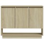 Sideboard aus Sonoma-Eichensperrholz, 97 x 31 x 75 cm von vidaXL, Sideboards - Ref: Foro24-809533, Preis: 81,47 €, Rabatt: %