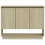 Sideboard aus Sonoma-Eichensperrholz, 97 x 31 x 75 cm von vidaXL, Sideboards - Ref: Foro24-809533, Preis: 87,37 €, Rabatt: %