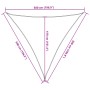 Toldo de vela poliéster oxford 100% arena 5x5x5 m de , Sombrillas - Ref: Foro24-4000941, Precio: 37,01 €, Descuento: %