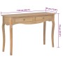 Mesa consola con 2 cajones madera de ingeniería 110x35x76 cm by , Side tables - Ref: Foro24-4009864, Price: 192,79 €, Discoun...