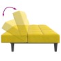 Sofá cama de 2 plazas con taburete terciopelo amarillo by , Sofas - Ref: Foro24-3258114, Price: 306,49 €, Discount: %