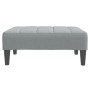 Sofá cama de 2 plazas con taburete tela gris claro | Foro24.es | Tu tienda online para hogar, jardín y más Foro24.es