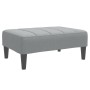 Sofá cama de 2 plazas con taburete tela gris claro | Foro24.es | Tu tienda online para hogar, jardín y más Foro24.es