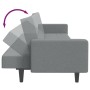 Sofá cama de 2 plazas con taburete tela gris claro | Foro24.es | Tu tienda online para hogar, jardín y más Foro24.es