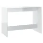 Juego de comedor 3 piezas madera contrachapada blanco brillante de vidaXL, muebles para cocinas y comedores - Ref: Foro24-809...