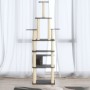 Rascador para gatos con postes de sisal gris oscuro 183 cm de vidaXL, Mobiliario para gatos - Ref: Foro24-171484, Precio: 82,...
