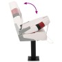 Set de asientos plegables para barco 2 uds con respaldo alto
