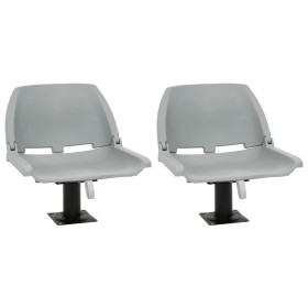 Asientos plegables de barco sin cojín gris 4 uds 48x51x41 cm von , Teile für Segelboote - Ref: Foro24-3284275, Preis: 163,17 ...