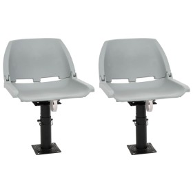 Asientos de barco con pedestal 2 uds altura ajustable 360° von , Boote - Ref: Foro24-3294950, Preis: 217,53 €, Rabatt: %