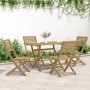 Juego de comedor de jardín 5 piezas madera maciza de acacia by , Garden sets - Ref: Foro24-3214250, Price: 276,33 €, Discount: %