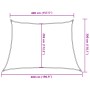 Toldo de vela trapecio HDPE gris claro 160 g/m² 4/5x3 m de , Sombrillas - Ref: Foro24-4002017, Precio: 34,35 €, Descuento: %
