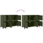 Aparador de acero verde oliva 100,5x39x72 cm von , Sideboards - Ref: Foro24-846744, Preis: 172,00 €, Rabatt: %
