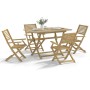 Juego de comedor de jardín 5 piezas madera maciza de acacia de , Conjuntos de jardín - Ref: Foro24-3294999, Precio: 281,41 €,...