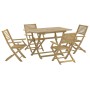 Juego de comedor de jardín 5 piezas madera maciza de acacia de , Conjuntos de jardín - Ref: Foro24-3294999, Precio: 281,41 €,...