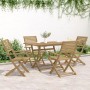 Juego de comedor de jardín 5 piezas madera maciza de acacia de , Conjuntos de jardín - Ref: Foro24-3294999, Precio: 281,41 €,...
