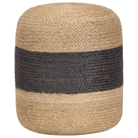 Puf hecho a mano gris oscuro 40x45 cm yute by , Ottomans - Ref: Foro24-248078, Price: 64,06 €, Discount: %