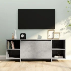 Mueble para TV madera contrachapada gris hormigón 130x35x50 cm de vidaXL, Muebles TV - Ref: Foro24-809588, Precio: 81,15 €, D...