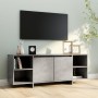 TV-Schrank aus betongrauem Sperrholz, 130 x 35 x 50 cm von vidaXL, TV-Möbel - Ref: Foro24-809588, Preis: 81,94 €, Rabatt: %