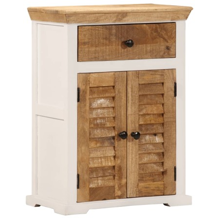 Aparador madera maciza mango rugosa blanco marrón 55x30x73 cm | Foro24.es | Tu tienda online para hogar, jardín y más Foro24.es