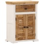 Aparador madera maciza mango rugosa blanco marrón 55x30x73 cm | Foro24.es | Tu tienda online para hogar, jardín y más Foro24.es