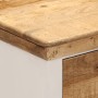 Aparador madera maciza mango rugosa blanco marrón 55x30x73 cm | Foro24.es | Tu tienda online para hogar, jardín y más Foro24.es