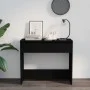 Mesa consola de madera contrachapada negro 89x41x76,5 cm de vidaXL, Mesas auxiliares - Ref: Foro24-809567, Precio: 59,92 €, D...
