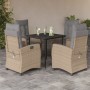 Set comedor de jardín 5 pzas con cojines ratán sintético beige von , Gartensets - Ref: Foro24-3212824, Preis: 599,76 €, Rabat...