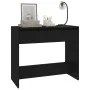 Black plywood console table 89x41x76.5 cm by vidaXL, Side tables - Ref: Foro24-809567, Price: 59,92 €, Discount: %
