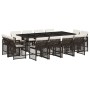 Set muebles de jardín 13 pzas y cojines ratán sintético marrón | Foro24.es | Tu tienda online para hogar, jardín y más Foro24.es
