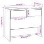 Black plywood console table 89x41x76.5 cm by vidaXL, Side tables - Ref: Foro24-809567, Price: 50,09 €, Discount: %