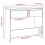 Mesa consola de madera contrachapada negro 89x41x76,5 cm de vidaXL, Mesas auxiliares - Ref: Foro24-809567, Precio: 59,92 €, D...
