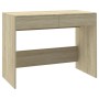 Sonoma oak plywood desk 101x50x76.5 cm by vidaXL, Desks - Ref: Foro24-809560, Price: 84,65 €, Discount: %
