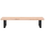 Estante de lavabo de pared de acero y madera maciza de haya de , Tocadores de baño - Ref: Foro24-3302353, Precio: 78,50 €, De...