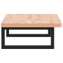 Estante de lavabo de pared de acero y madera maciza de haya de , Tocadores de baño - Ref: Foro24-3302353, Precio: 78,50 €, De...