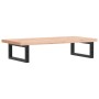 Estante de lavabo de pared de acero y madera maciza de haya de , Tocadores de baño - Ref: Foro24-3302353, Precio: 78,50 €, De...
