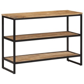 Mesa consola madera maciza de mango rugosa 100x35x70 cm de , Mesas auxiliares - Ref: Foro24-374075, Precio: 124,28 €, Descuen...