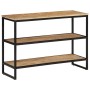 Mesa consola madera maciza de mango rugosa 100x35x70 cm de , Mesas auxiliares - Ref: Foro24-374075, Precio: 124,17 €